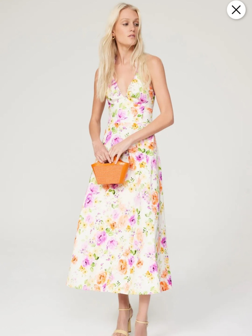 Favorite Daughter Floral Halter Midi Dress